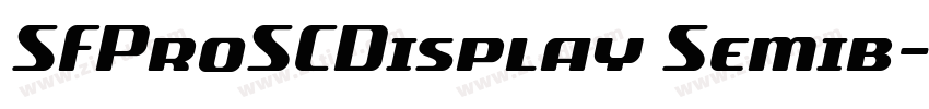 SFProSCDisplay Semib字体转换